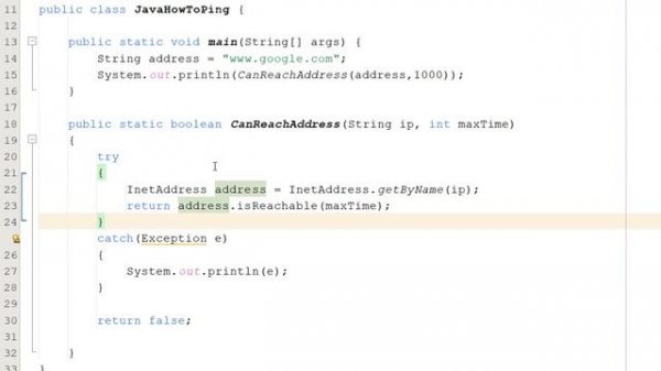 How to Ping an Ip Address Using Java (Simple)
