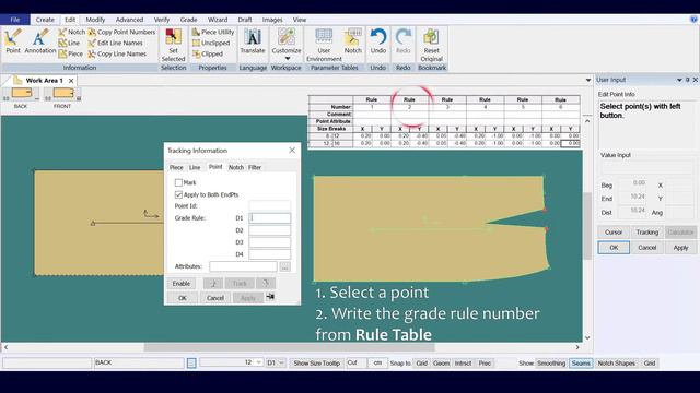 Gerber Grading Tutorial | Skirt Grading | AccuMark Pattern Design | Gerber Grade Rule Table смотреть онлайн