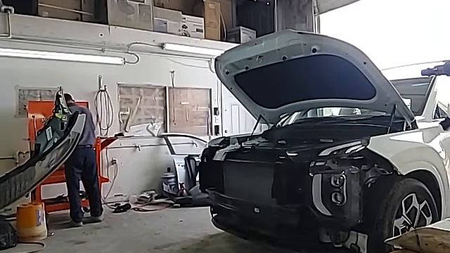 2022 Hyundai palisade front bumper install instalacion de bumper delantero смотреть онлайн