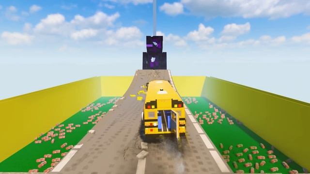 Cars vs Minecraft Enderman | Teardown смотреть онлайн