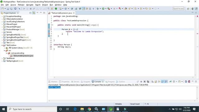 Java 8 Lambda Expression - 3 No Parameter in Expression смотреть онлайн
