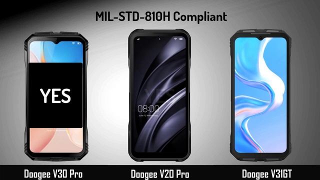 Doogee V30 Pro VS Doogee V20 Pro VS Doogee V31 GT