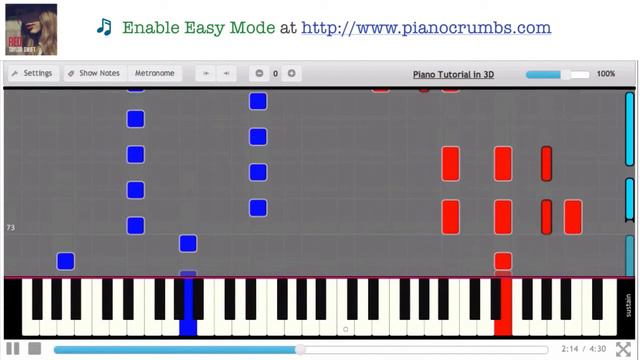 Taylor Swift - State of Grace (Red album) - Piano Tutorial смотреть онлайн
