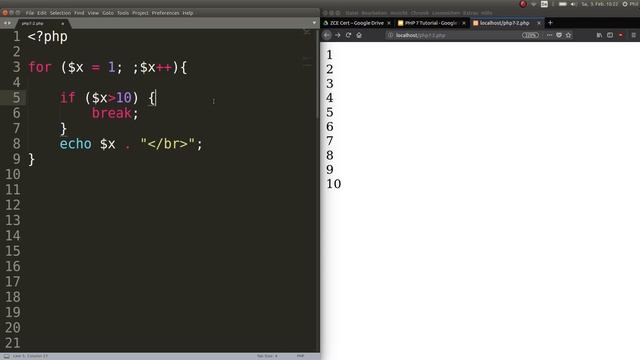 PHP 7: The for loop | Tutorial Nr. 10 смотреть онлайн