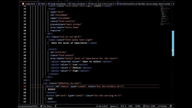 ChoreList (Task-List) Created with JavaScript, Bootstrap, and will-power! смотреть онлайн