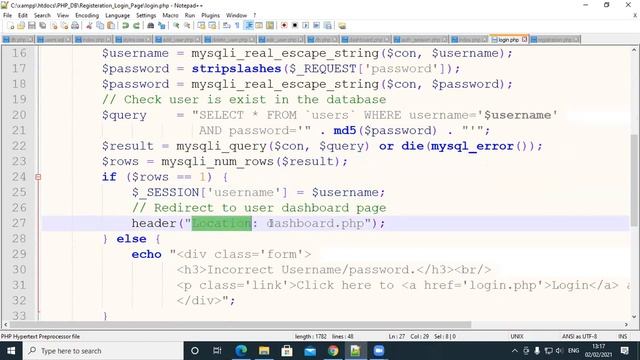 Web Development With PHP(Login & Registration Page) смотреть онлайн
