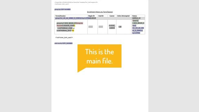 BI Publisher - Sub-Templates for conditional layout