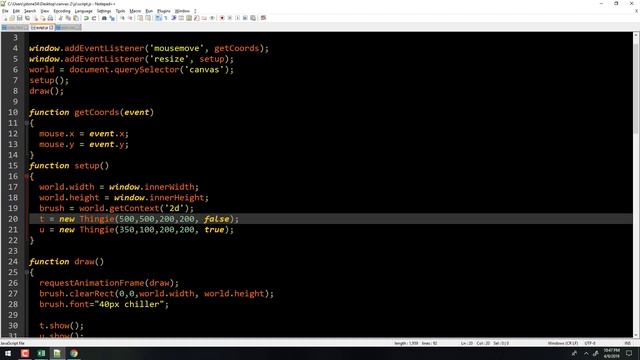 Web Programming: HTML 5 Canvas part 3 of 3 - Collision Detection смотреть онлайн