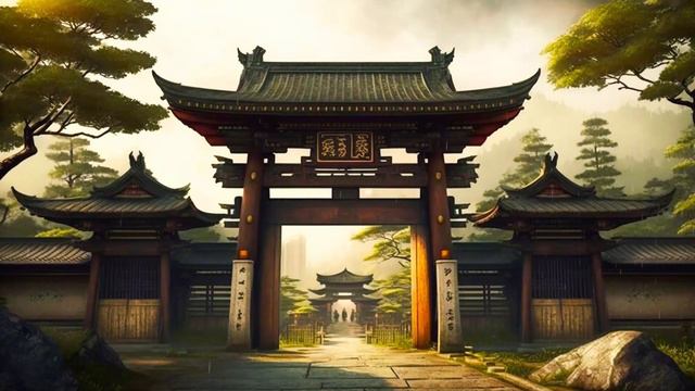 A Rainy Day At The Temple - Japanese Zen Music - Japanese Flute Music For Soothing, Meditation