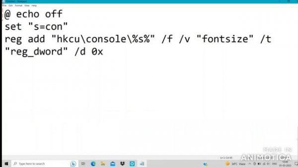 How to Change Font Size of Command Prompt & Batch File using Batch Script ? | CMD Font Tutorial -