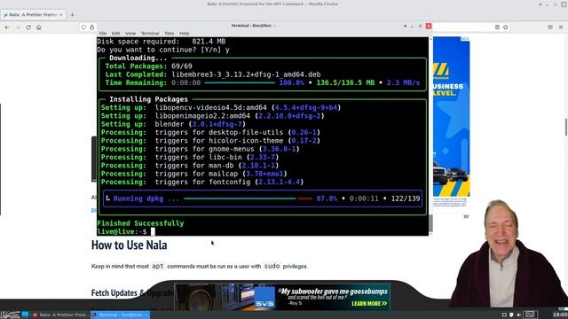 I Tried Nala - It Really IS a Prettier Front-End for the Apt Command ...And More смотреть онлайн