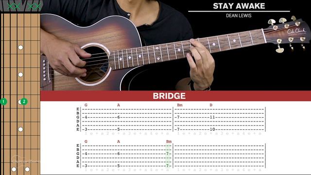Stay Awake Guitar Cover Dean Lewis 🎸 |Tabs + Chords| смотреть онлайн