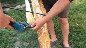 Качеля Садовая  из бревен своими руками. Solid Hardwood Garden Swing. DIY