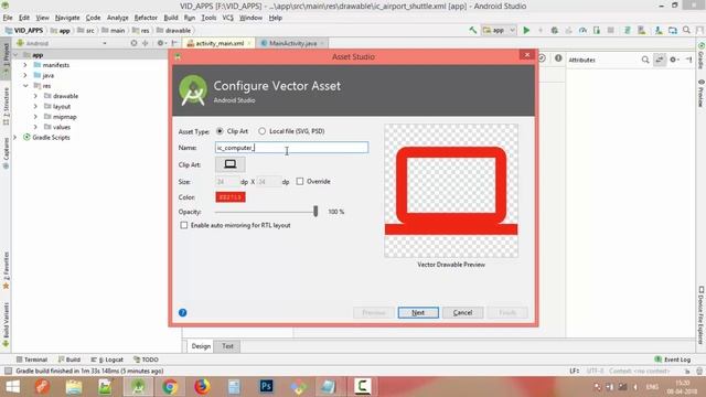 How to use / add material icons in android studio. смотреть онлайн