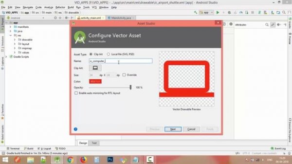 How to use / add material icons in android studio.