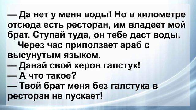 Араб и Еврей в пустыне ...! Сборник Самых Смешных и Свежих Анекдотов! смотреть онлайн