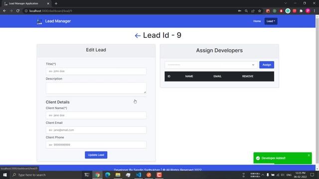 Lead Manager app in Django and react смотреть онлайн