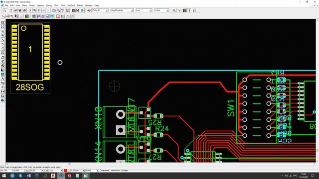 ПЕРВОЕ ЗНАКОМСТВО С P-CAD: настройка, рисование, полигон, ошибки // Tutorial P-CAD смотреть онлайн