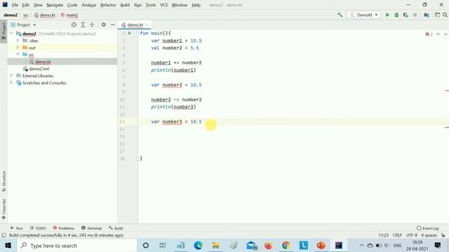 Assignment Operator | Android Kotlin Tutorial смотреть онлайн