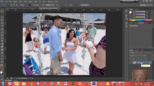 Create a Gradient or Feather on an Oval Picture Edge in Photoshop смотреть онлайн