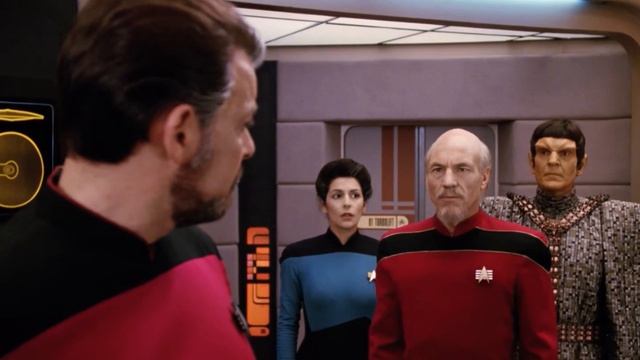 Riker tells Picard to shut up Star Trek TNG (HD) смотреть онлайн