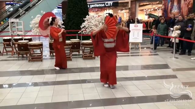 Заказать японский танец с веерами на праздник и корпоратив (Ха Но Аки) - японское шоу в Москве смотреть онлайн