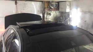 w212 ,работа панорамной крыши после смазки.