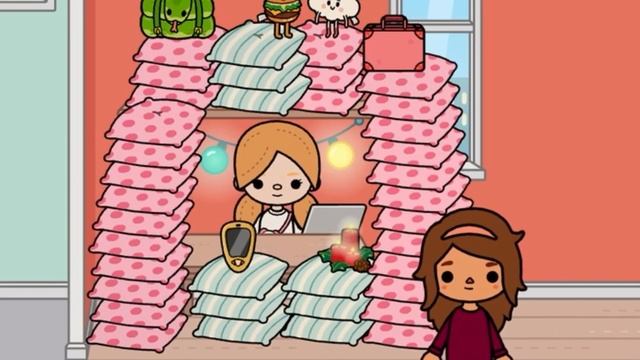 “24 часа в домике из подушек??„ Я забыла взять телефон и Ноутбук??♀️Но зато взяла вкусняшки?? смотреть онлайн
