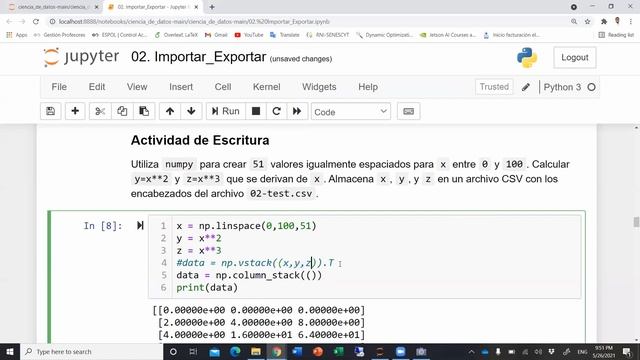 Ciencia de Datos ? 02 Importar y Exportar datos смотреть онлайн