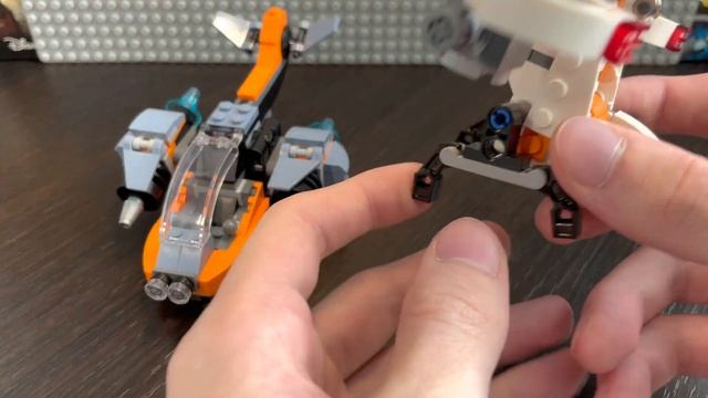 Обзор на LEGO Creator 31111 Cyber Drone смотреть онлайн