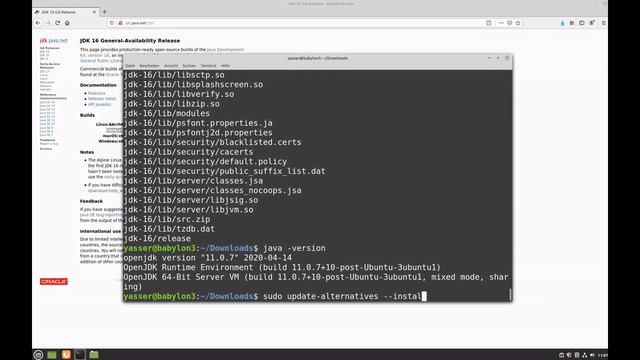 Install Open JDK 16 Java on Linux Mint (Debian, Ubuntu), Installation von Open JDK 16 Java auf Linu смотреть онлайн