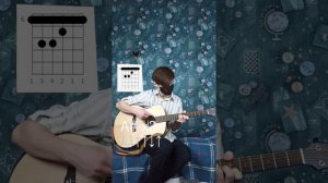 Given - «Fuyu no Hanashi» (Mafuyu's song) song , EASY CHORDS (barre included) , Дарованный аккорды!