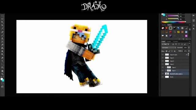 [Minecraft] Wallpapers Speed Art | [Drako] 💎 смотреть онлайн