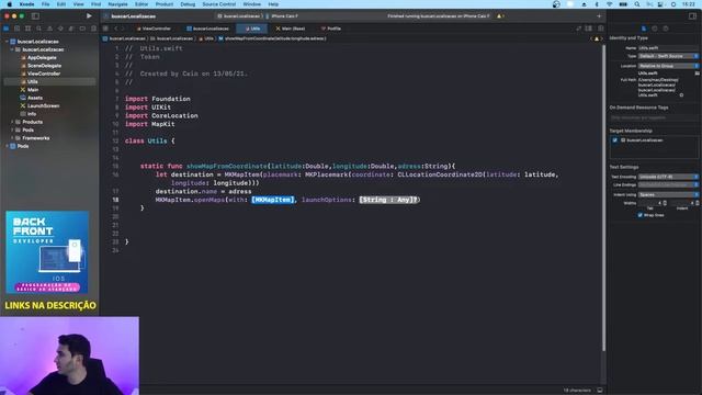 Como abrir uma rota no Maps com Swift смотреть онлайн