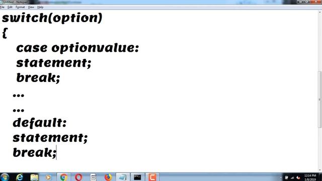Switch Statement in JAVA ,Lecture 12 смотреть онлайн