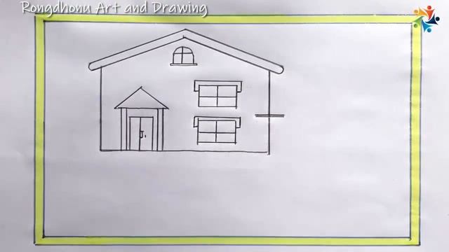 Drawing House With Scenery | My Village House || Easy Drawing смотреть онлайн