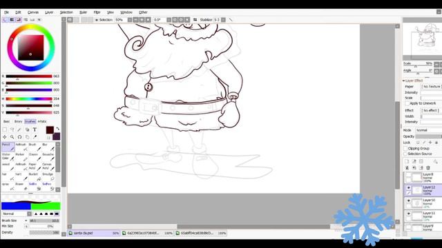 Как нарисовать Санта Клауса ЧАСТЬ 2 (DRAW SANTA PART2 ) смотреть онлайн