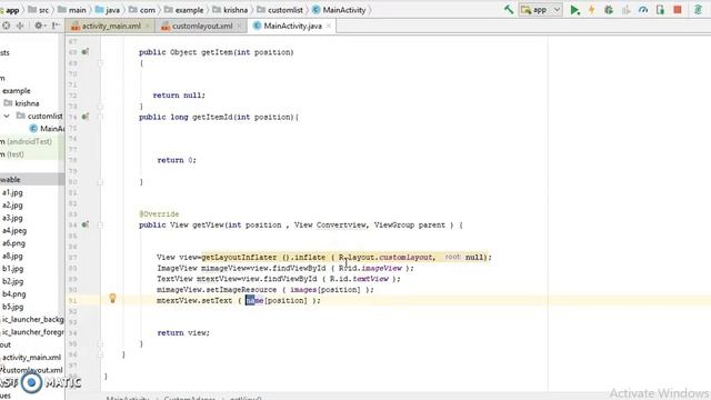How To Create Custom List VIew in Android Studio|How to Create Image And Text put In android Studio смотреть онлайн