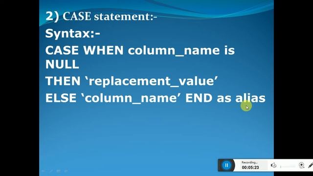 ISNULL CASE COALESCE function in SQL смотреть онлайн