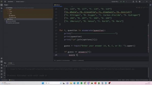 How you create an amazing quiz game in python | PYTHON | PYCHARM | CODE WITH FELIX