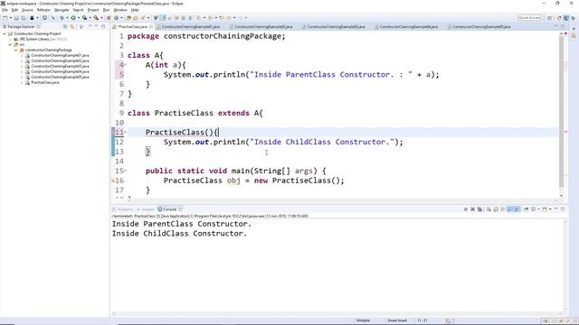 56 - Constructor Chaining in Java (Hindi/Urdu) смотреть онлайн