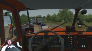 СУРОВЫЕ ДОРОГИ РОССИИ ДАЖЕ УРАЛ НЕ ВЫДЕРЖАЛ - EURO TRUCK SIMULATOR 2 + РУЛЬ