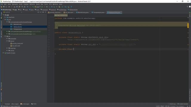 Using Accuweather API | Build a Weather App Android Part 3 смотреть онлайн