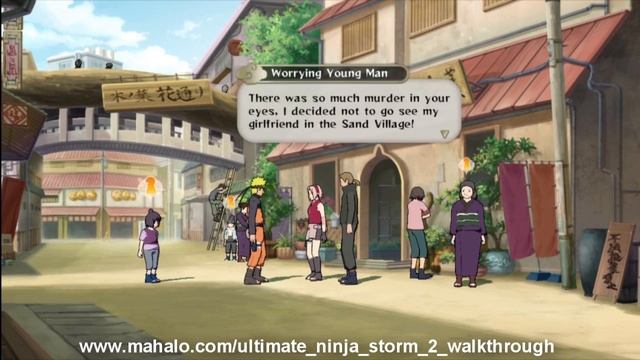 Naruto Shippuuden Ultimate Ninja Storm 2 Walkthrough - Side Mission: Advise Session смотреть онлайн