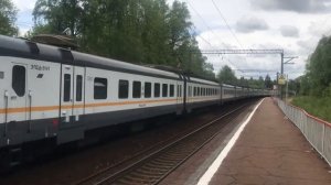 Электропоезд ЭП2Д-0141 платформа Троицкая