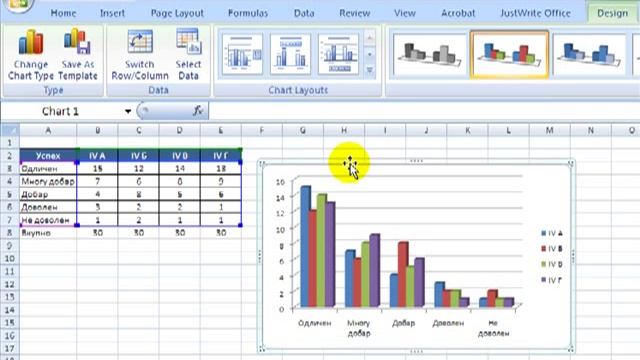 Charts in Excel 2007 (part 1) смотреть онлайн