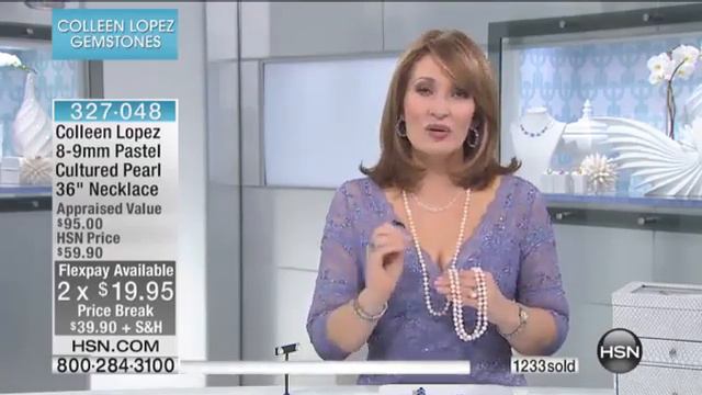 Colleen Lopez 89mm Pastel Cultured Pearl Necklace смотреть онлайн