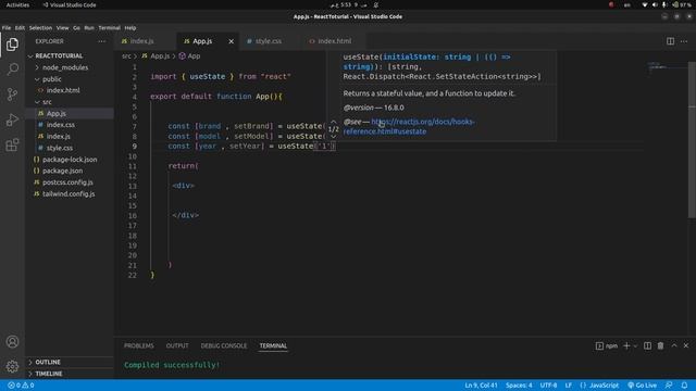 React useState Hook | useState hook in React | learn how to work with useState | #reactJs смотреть онлайн