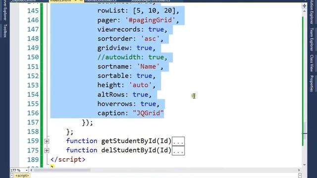 JQuery Grid смотреть онлайн