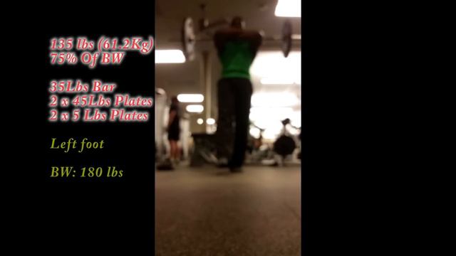 135 Lbs (61.2 KG) Pistol Squats | Re: ADAM RAW 60kg dumbbell pistol squat смотреть онлайн